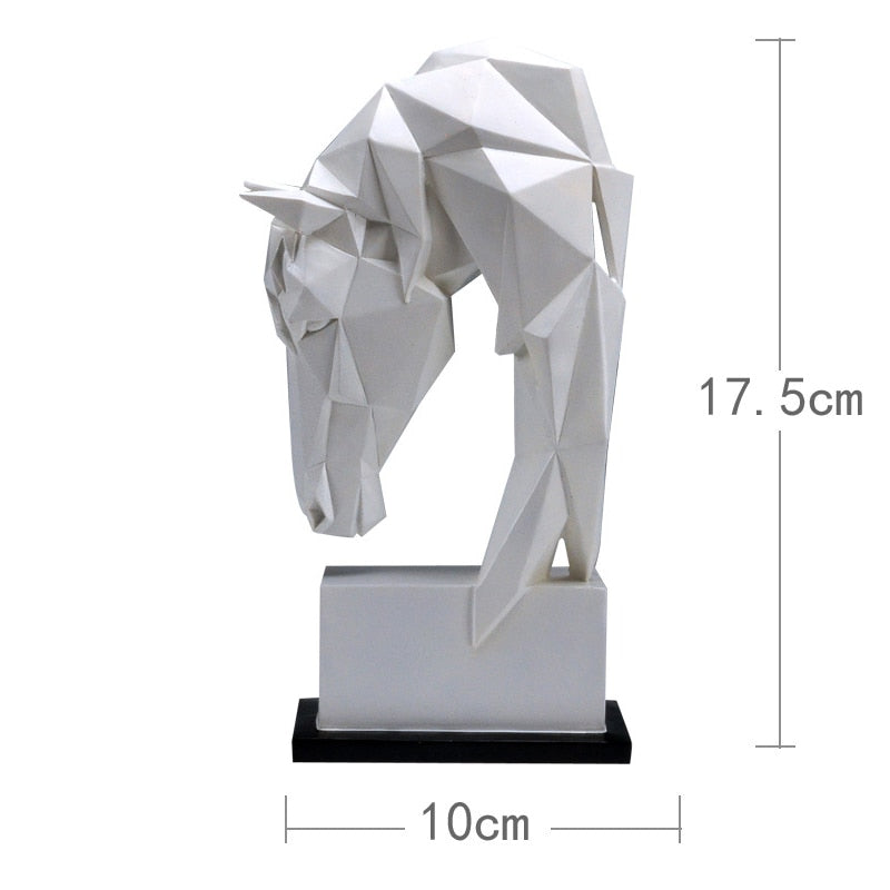 TEEK - Horse Head GeOrigami Statuette HOME DECOR theteekdotcom S  