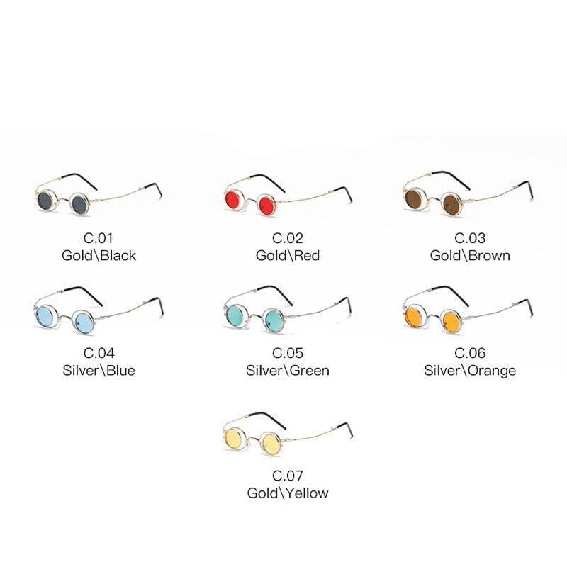 TEEK - Round Side Flip Sunglasses EYEGLASSES theteekdotcom   