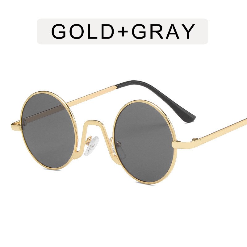 TEEK - Down Round Sunglasses EYEGLASSES theteekdotcom Gold Gray  