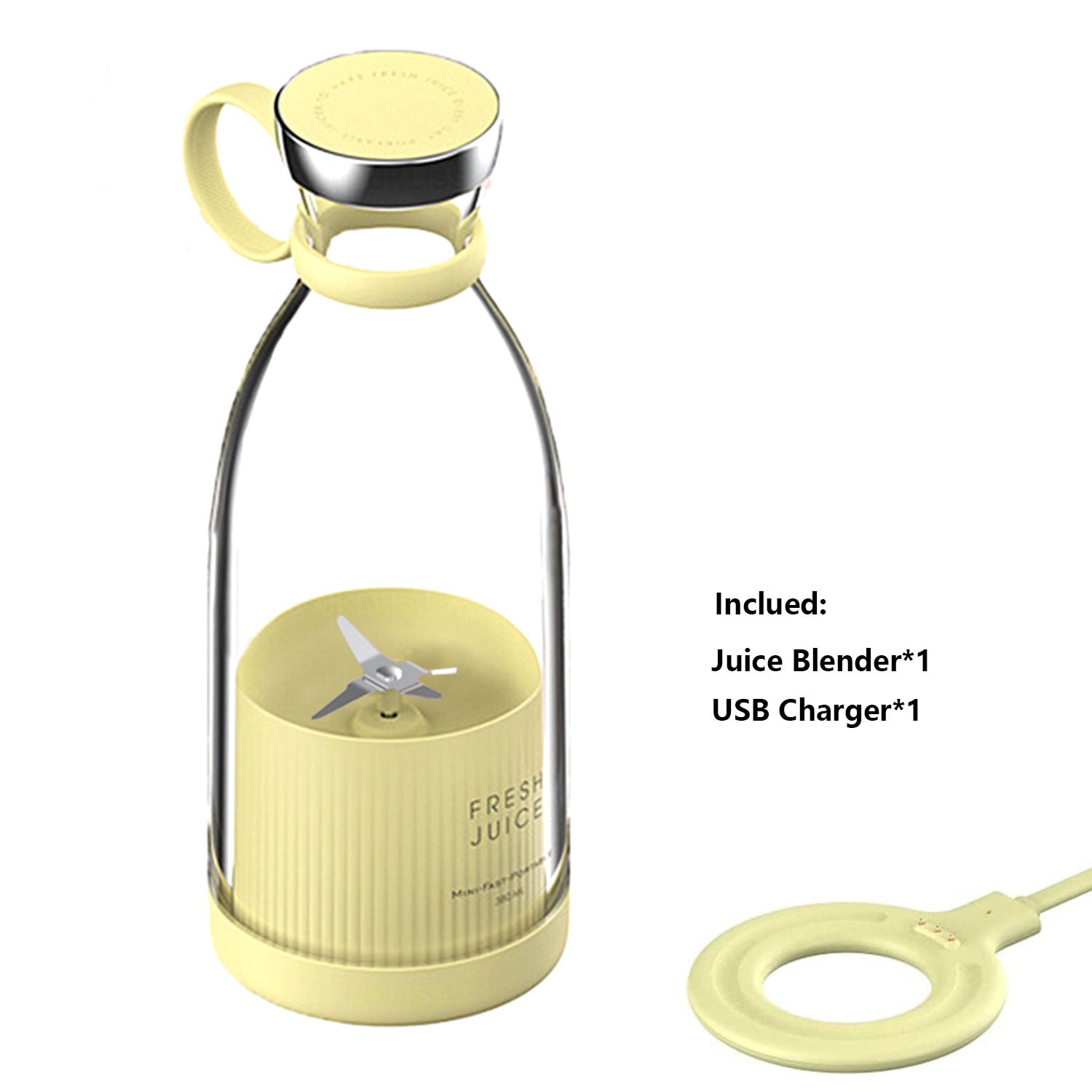 TEEK - Portable Blender Juicer Bottle HOME DECOR theteekdotcom Yellow 380mL/12.85oz  