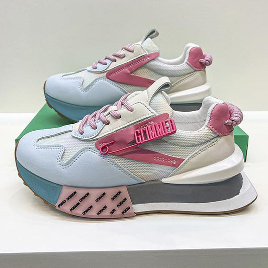 TEEK - Womens Platform Push Sneakers SHOES theteekdotcom Pink 5.5 