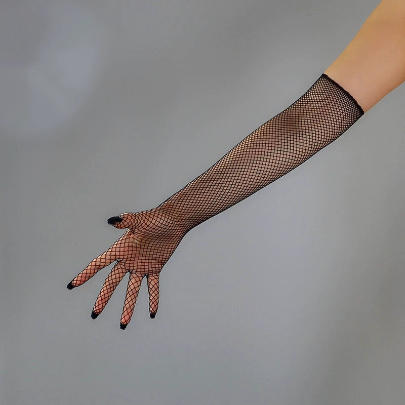 TEEK - Long Fishnet Gloves GLOVES theteekdotcom   