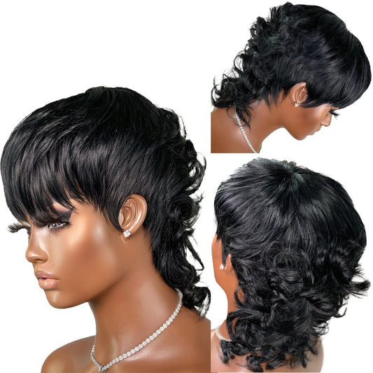 TEEK - Bangin Pixie Mullet Wig HAIR theteekdotcom 150%  