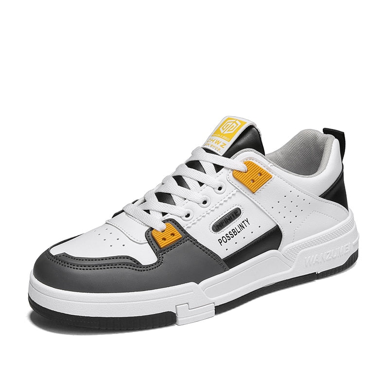 TEEK - Mens Non-Slip Sport Sneakers SHOES theteekdotcom 6258 White Gray 7 