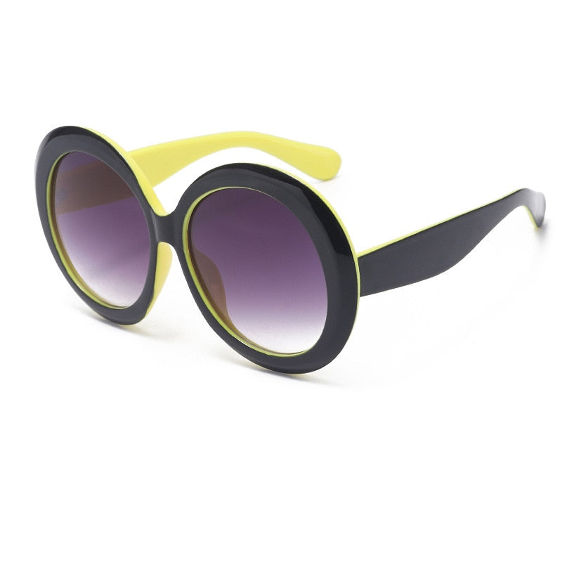 TEEK - Vintage Big Round Gradient Oversized Sunglasses EYEGLASSES theteekdotcom C1  