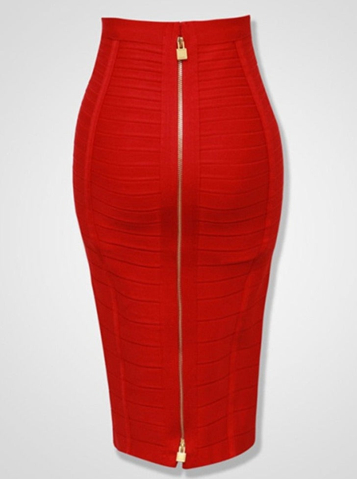 TEEK - Baddie Bandage Skirt SKIRT theteekdotcom Red XS 