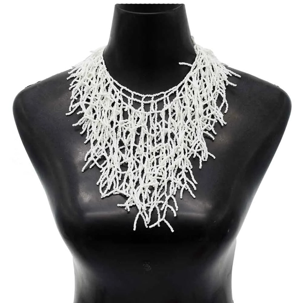 TEEK - Threads of Tribal Neclace JEWELRY theteekdotcom WH  