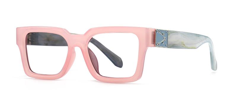 TEEK - Trend-Eye Reading Glasses EYEGLASSES theteekdotcom Pink Clear Clear - No Prescription 