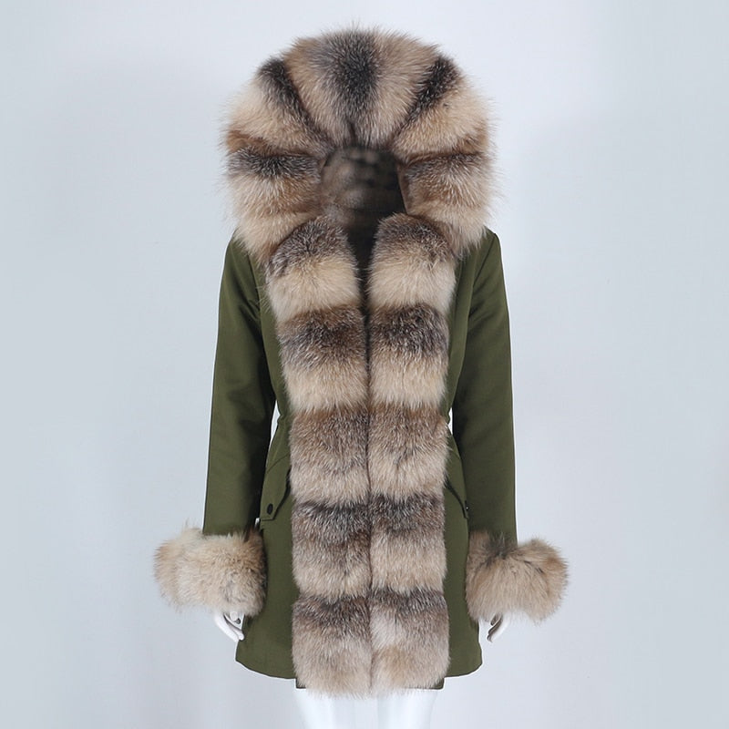 TEEK - Real Winter Detachable Coat 3 | Various Colors COAT theteekdotcom green gold stripe XS 