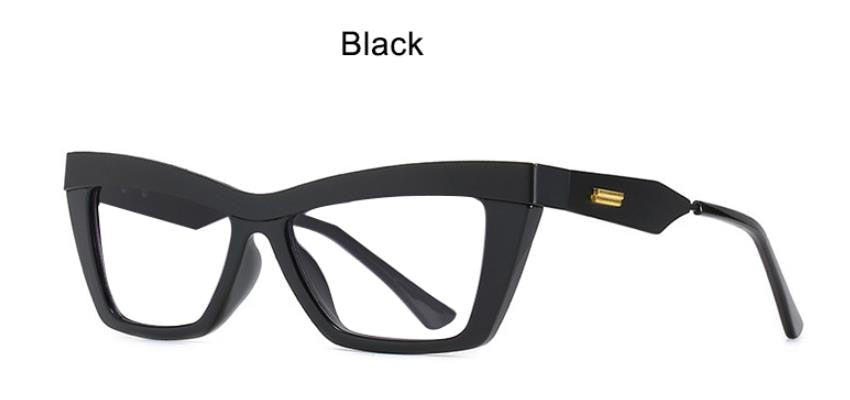 TEEK - Low Brow Reading Glasses | Prescribed or Zero Strength EYEGLASSES theteekdotcom C1 black grey clear Clear/Anti Blue Light - No Prescription 