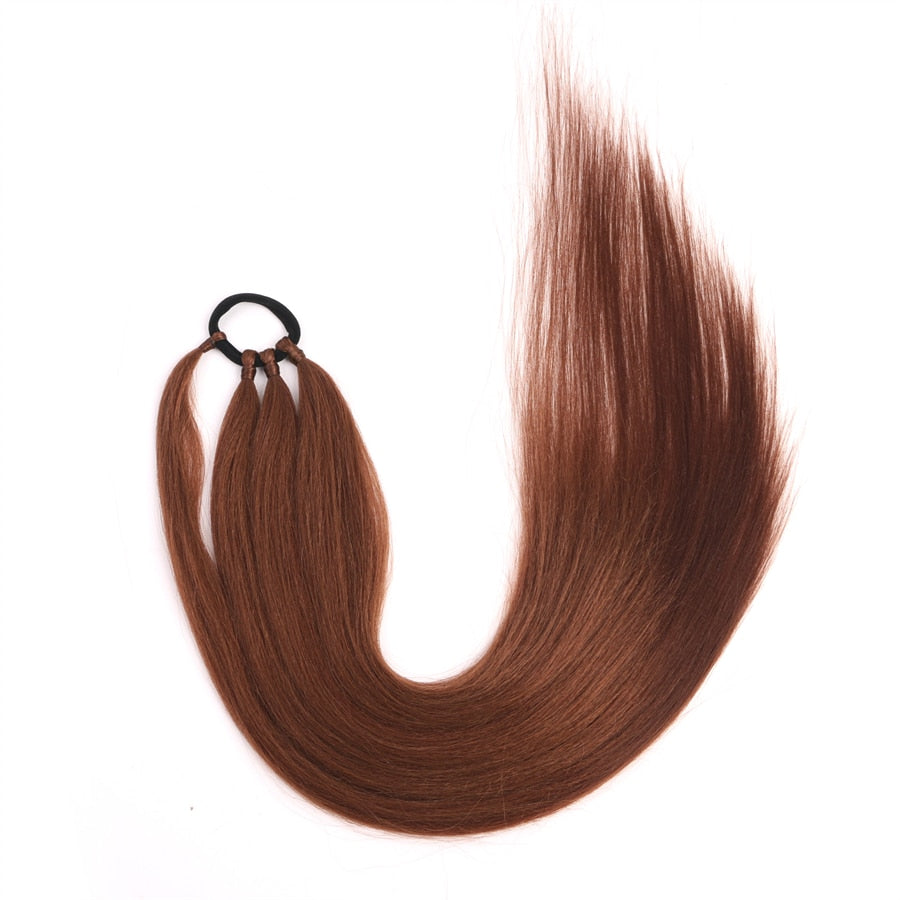 TEEK - Easy Ponytail Extensions HAIR theteekdotcom Brown 26inches 