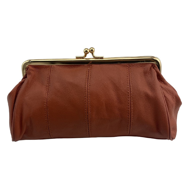 TEEK - Variety of Coin Purse Handbags BAG theteekdotcom single clip - Brick Red  