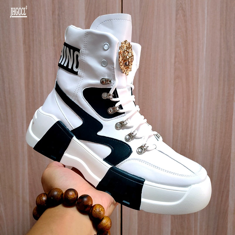 TEEK - Mochino Stylized G Sneakers SHOES theteekdotcom White 6.5 