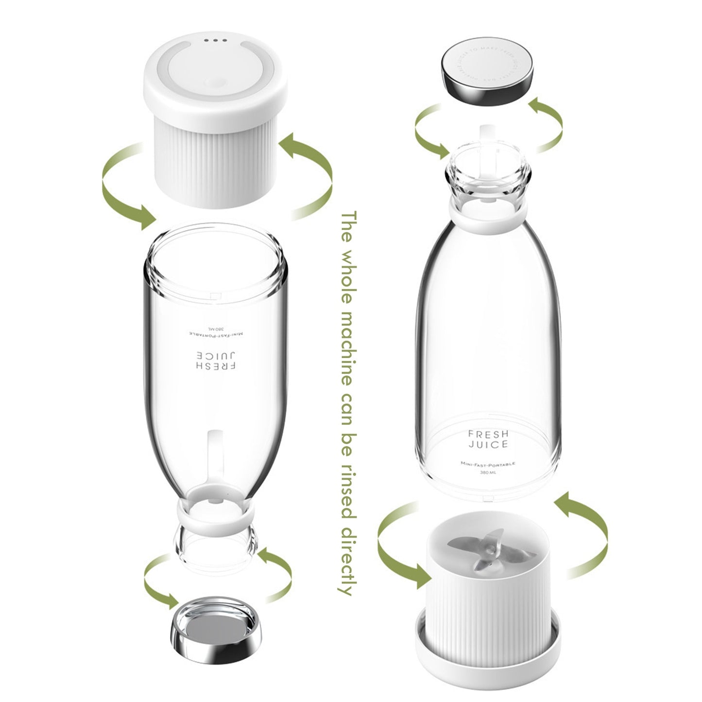 TEEK - Portable Blender Juicer Bottle HOME DECOR theteekdotcom   