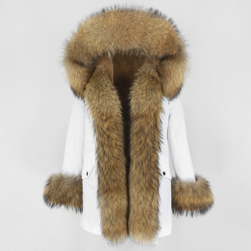 TEEK - Real Winter Detachable Coat 1 | Various Colors COAT theteekdotcom white natural XS 
