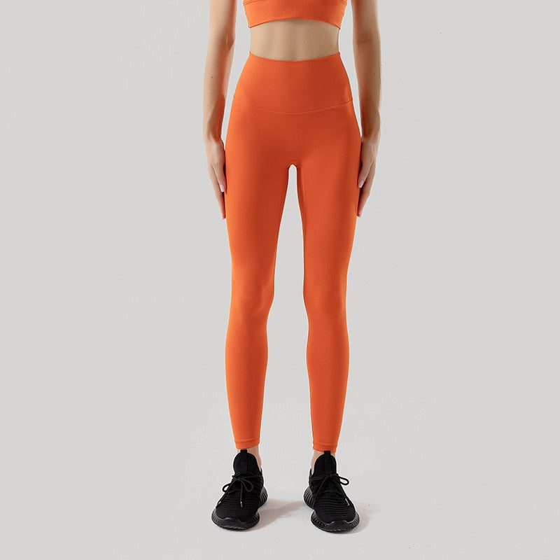 TEEK - Gym Nothing Feel High Waist Seamless Leggings | Colors PANTS theteekdotcom Orange S 