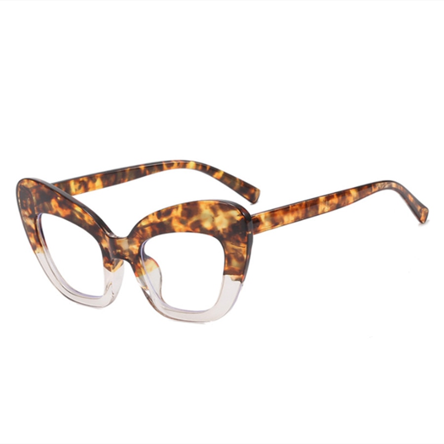 TEEK - Vintage Style Anti Blue Light Cat Eye Eyeglasses EYEGLASSES theteekdotcom Tea Transparent  