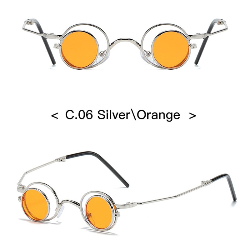 TEEK - Round Side Flip Sunglasses EYEGLASSES theteekdotcom C6  