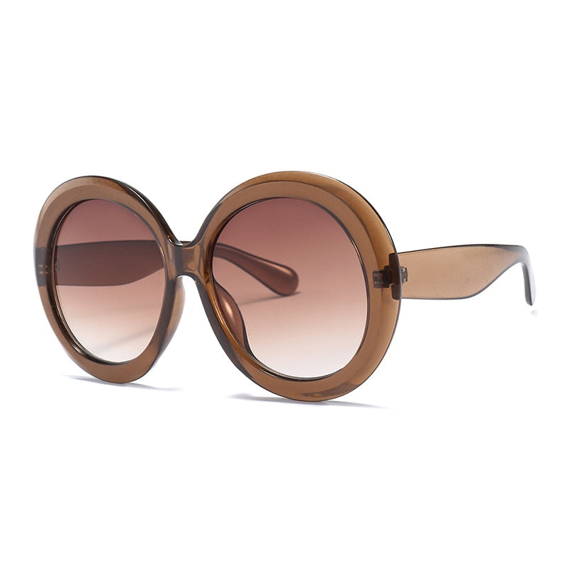 TEEK - Vintage Big Round Gradient Oversized Sunglasses EYEGLASSES theteekdotcom D5  