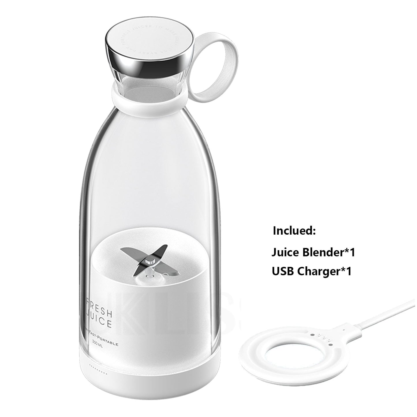 TEEK - Portable Blender Juicer Bottle HOME DECOR theteekdotcom White 380mL/12.85oz  