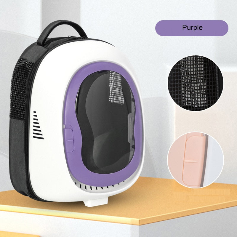 TEEK - Large Breathable Portable Cat Capsule Backpack PET SUPPLIES theteekdotcom Purple  