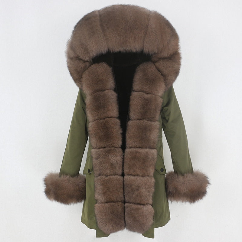 TEEK - Real Winter Detachable Coat 2 | Various Colors COAT theteekdotcom green brown 1 XS 