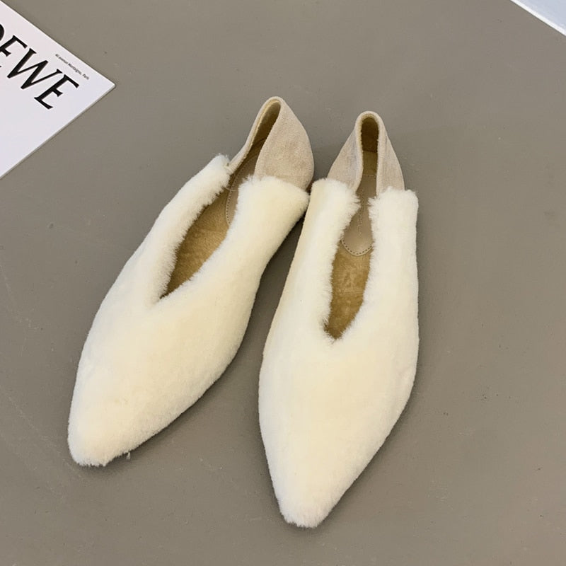 TEEK - Fluff Plush Loafers SHOES theteekdotcom Apricot 5.5 