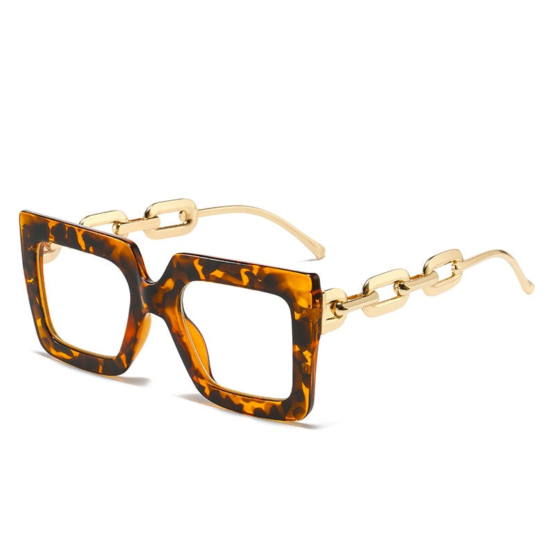 TEEK - Anti-Blue Light Oversized Opp Eyewear EYEGLASSES theteekdotcom Leopard  