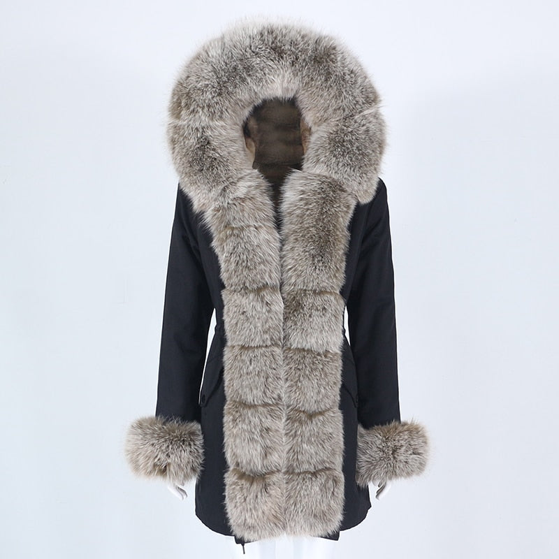 TEEK - Real Winter Detachable Coat 3 | Various Colors COAT theteekdotcom black new fur XS 