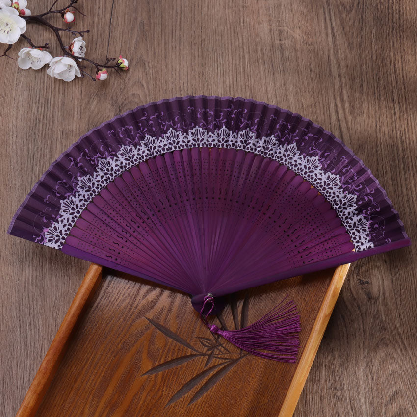 TEEK - Color Changing Crown Folding Fans FAN theteekdotcom purple  
