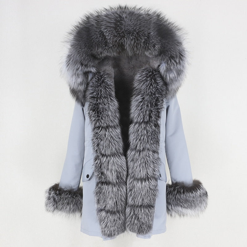 TEEK - Real Winter Detachable Coat 1 | Various Colors COAT theteekdotcom grey silver XS 