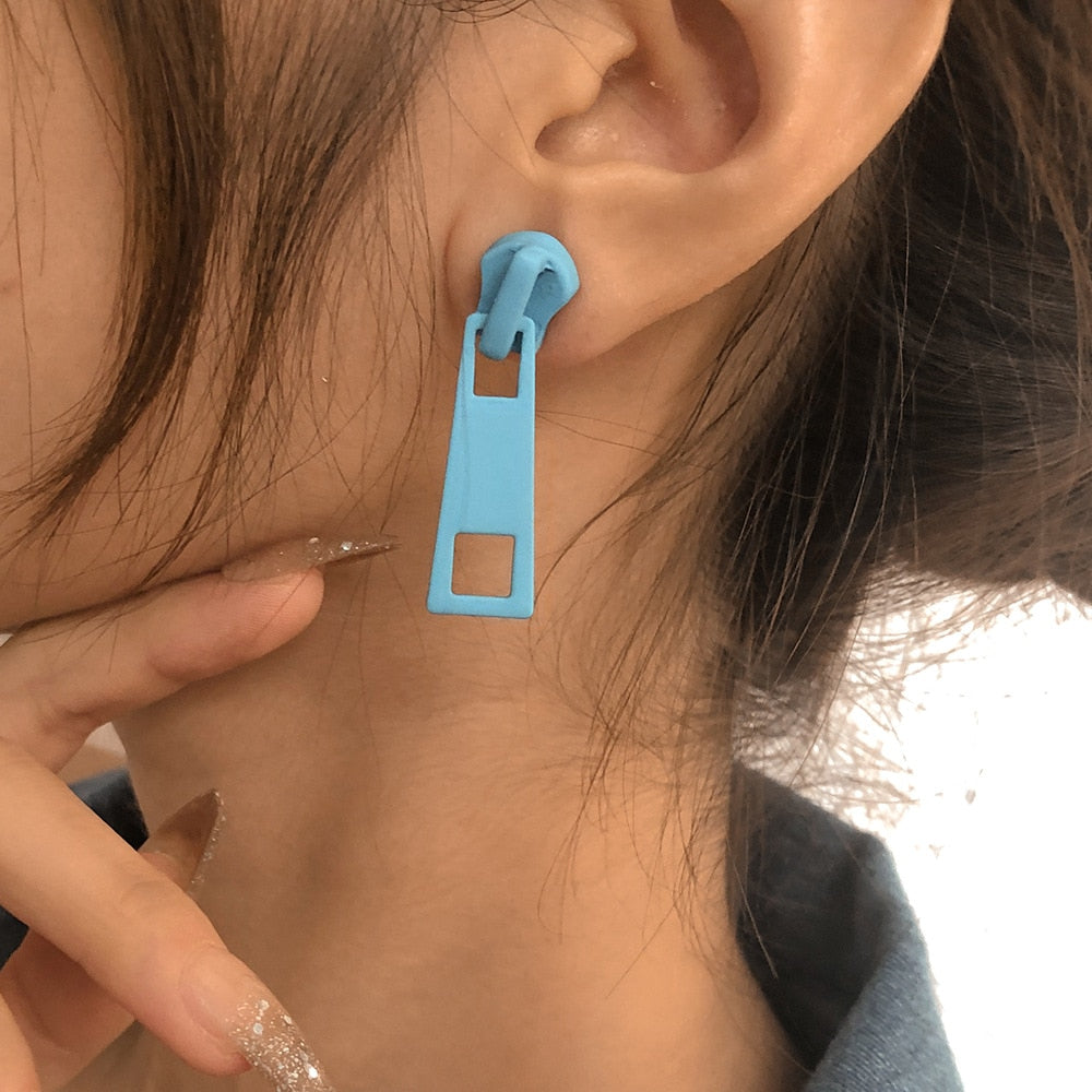 TEEK - Personality Zipper Earrings JEWELRY theteekdotcom   
