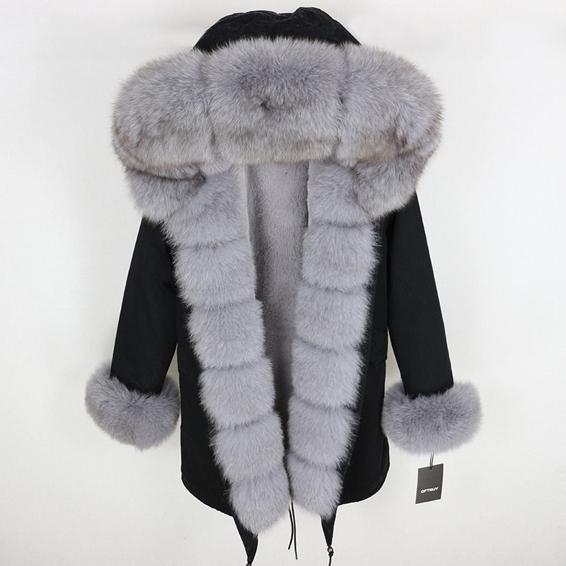 TEEK - Real Winter Detachable Coat 2 | Various Colors COAT theteekdotcom black grey XS 