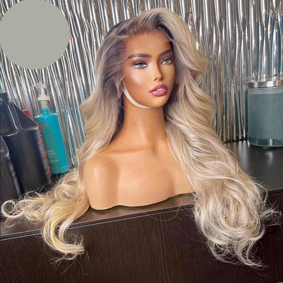TEEK - Actually Ash Blonde Lace Front Wig HAIR theteekdotcom 8inches 4x4 Closure Wig 150 