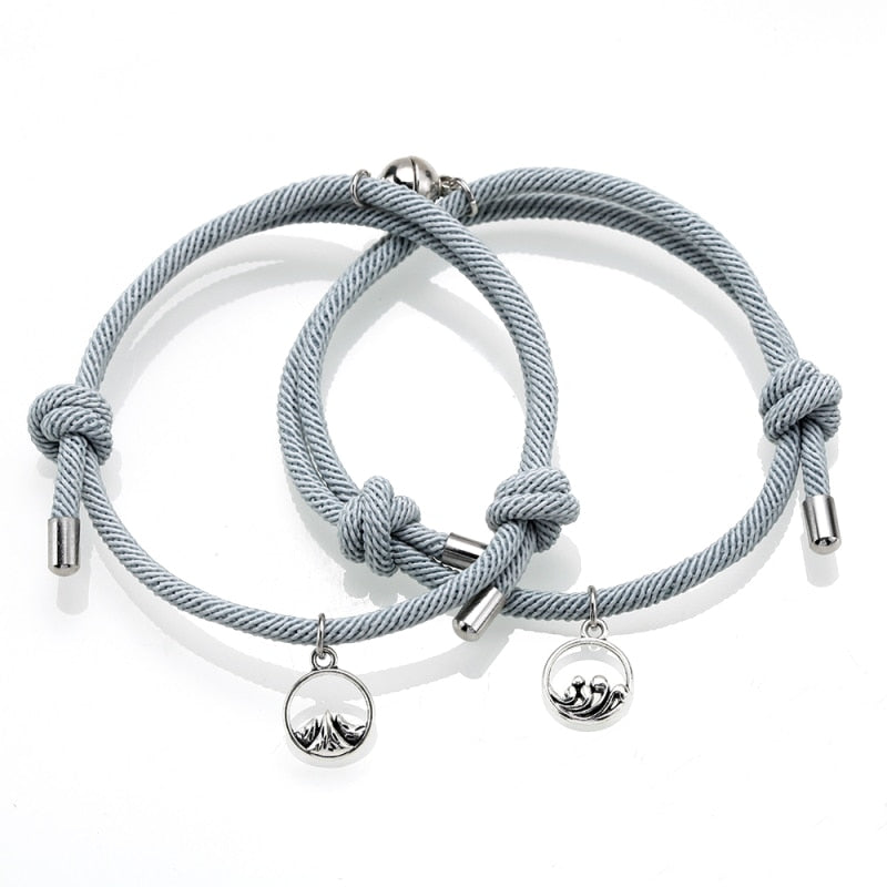 TEEK - Couple's Magnetic Bracelets JEWELRY theteekdotcom K Adjustable 