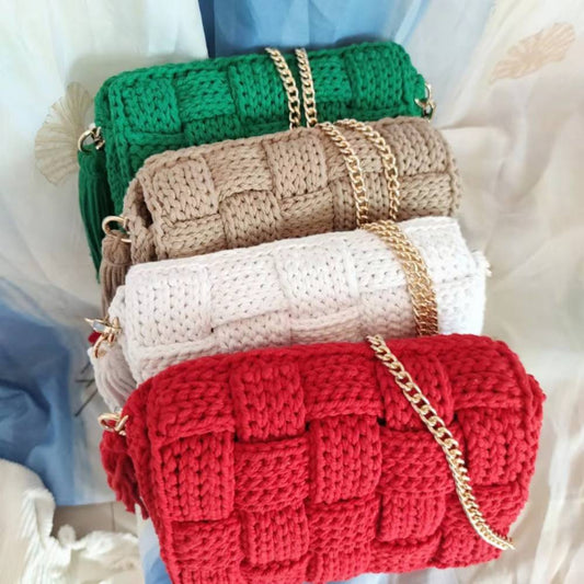 TEEK - Hand Knit Purse BAG theteekdotcom   