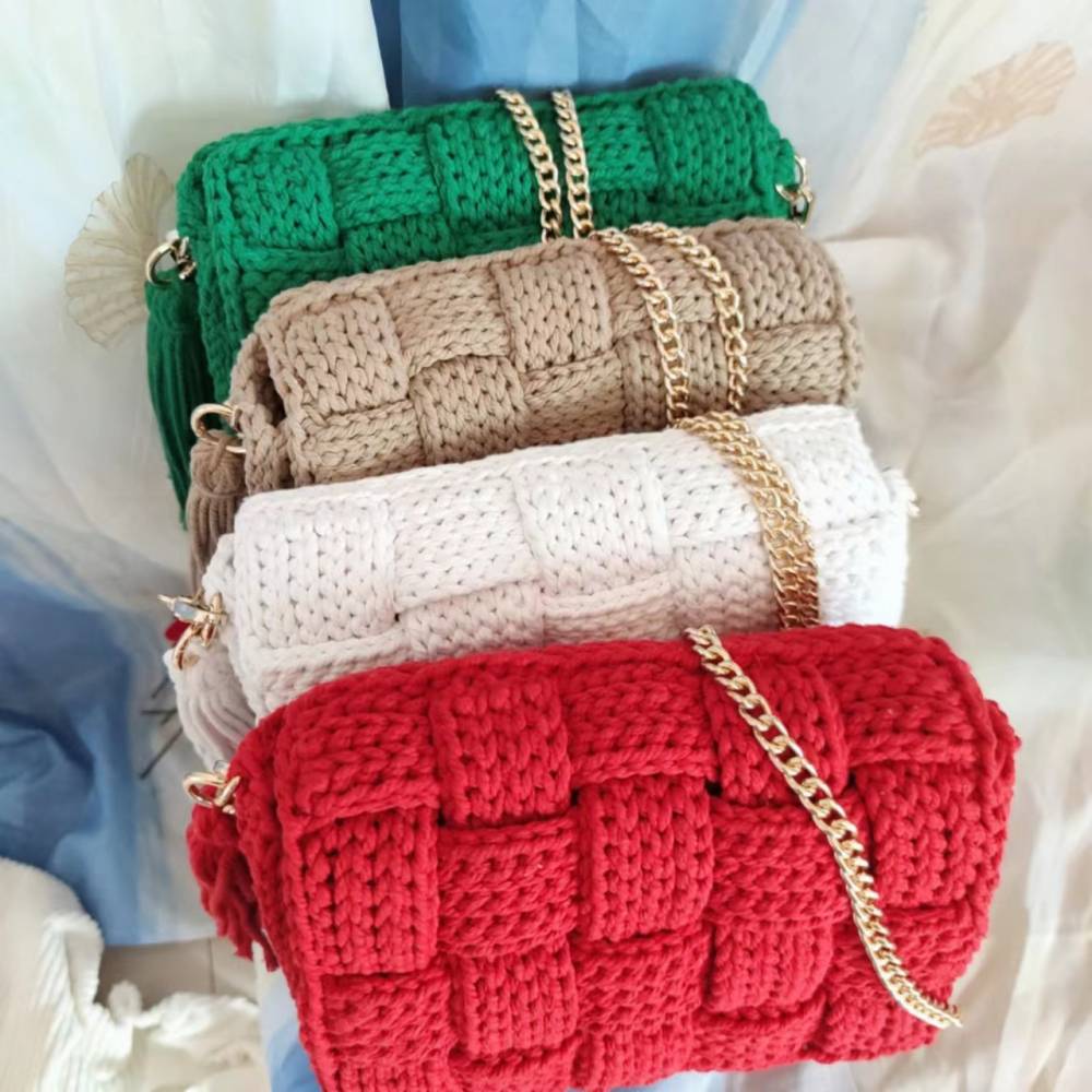 TEEK - Hand Knit Purse BAG theteekdotcom   