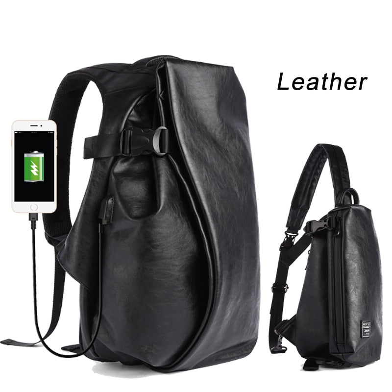 TEEK - Drop Bag Backpack & Optional Chest Bag BAG theteekdotcom Backpack Leather & Chest Bag  