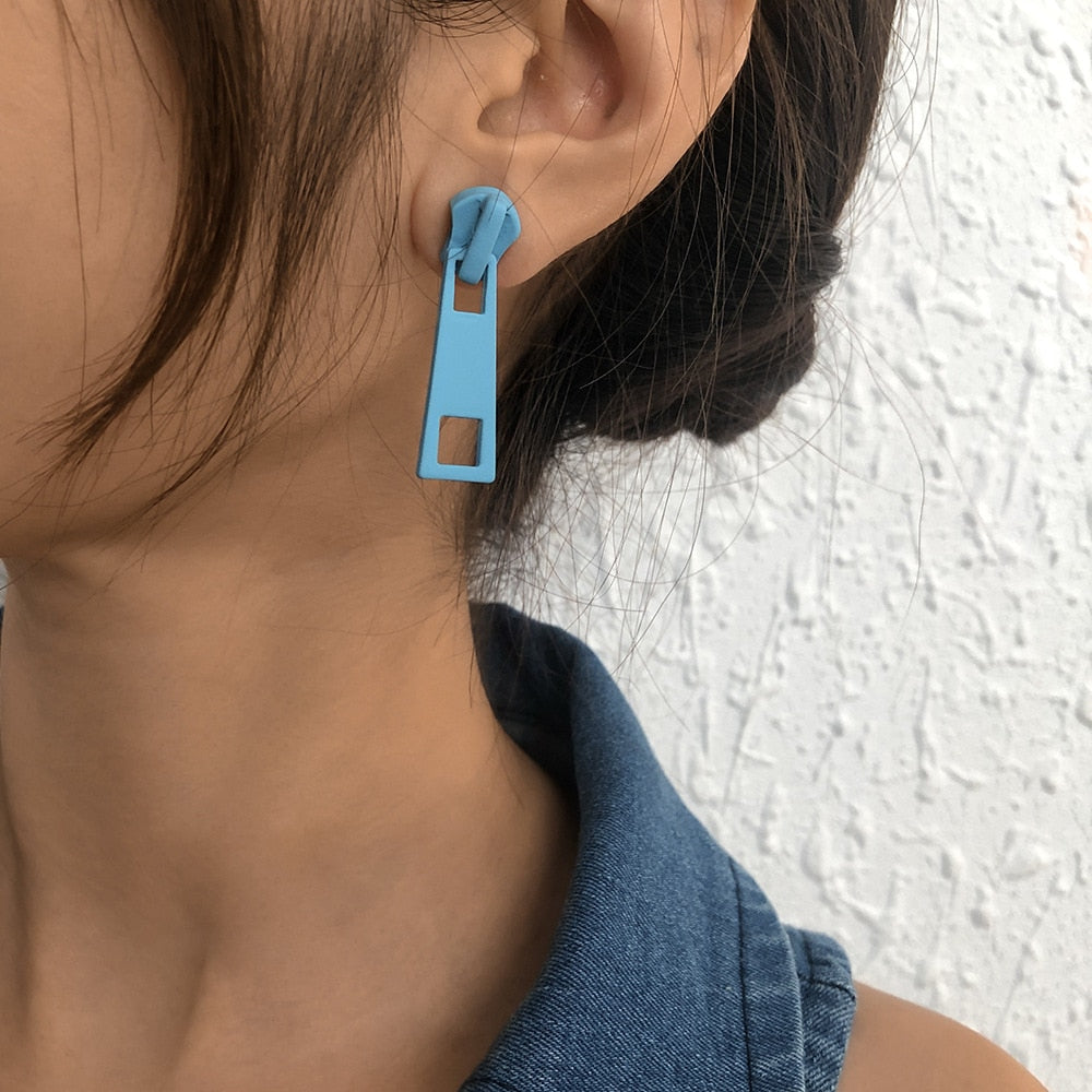 TEEK - Personality Zipper Earrings JEWELRY theteekdotcom   