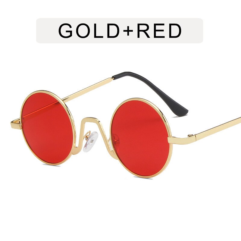 TEEK - Down Round Sunglasses EYEGLASSES theteekdotcom Gold Red  