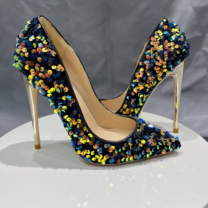 TEEK - Sequin Shine Pumps SHOES theteekdotcom   