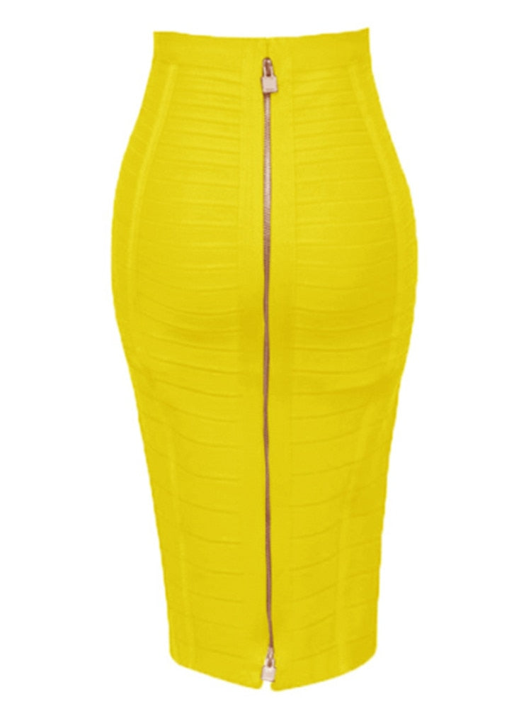 TEEK - Baddie Bandage Skirt SKIRT theteekdotcom Yellow XS 
