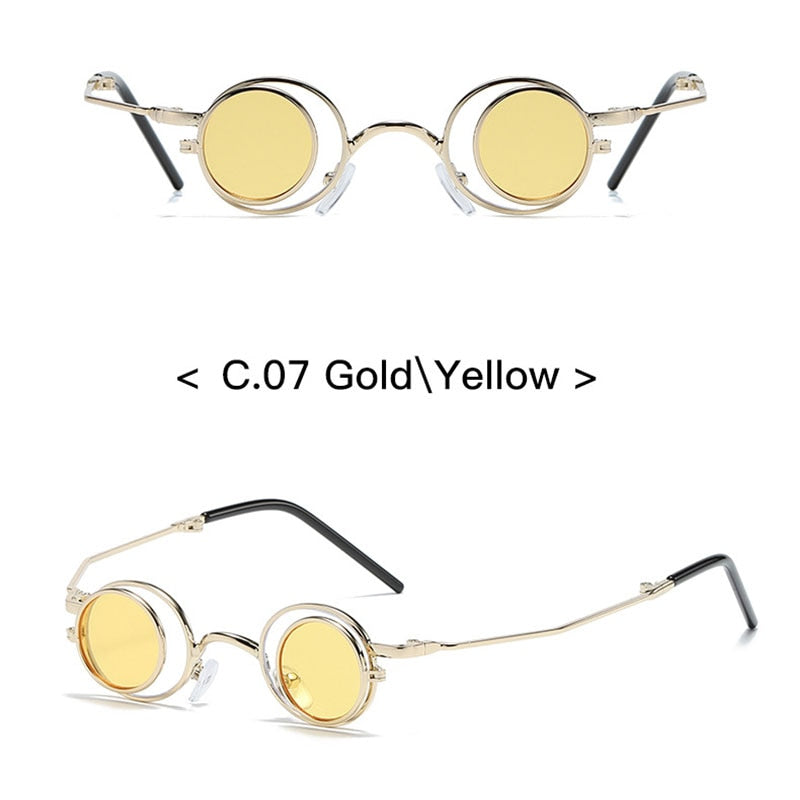 TEEK - Round Side Flip Sunglasses EYEGLASSES theteekdotcom C7  