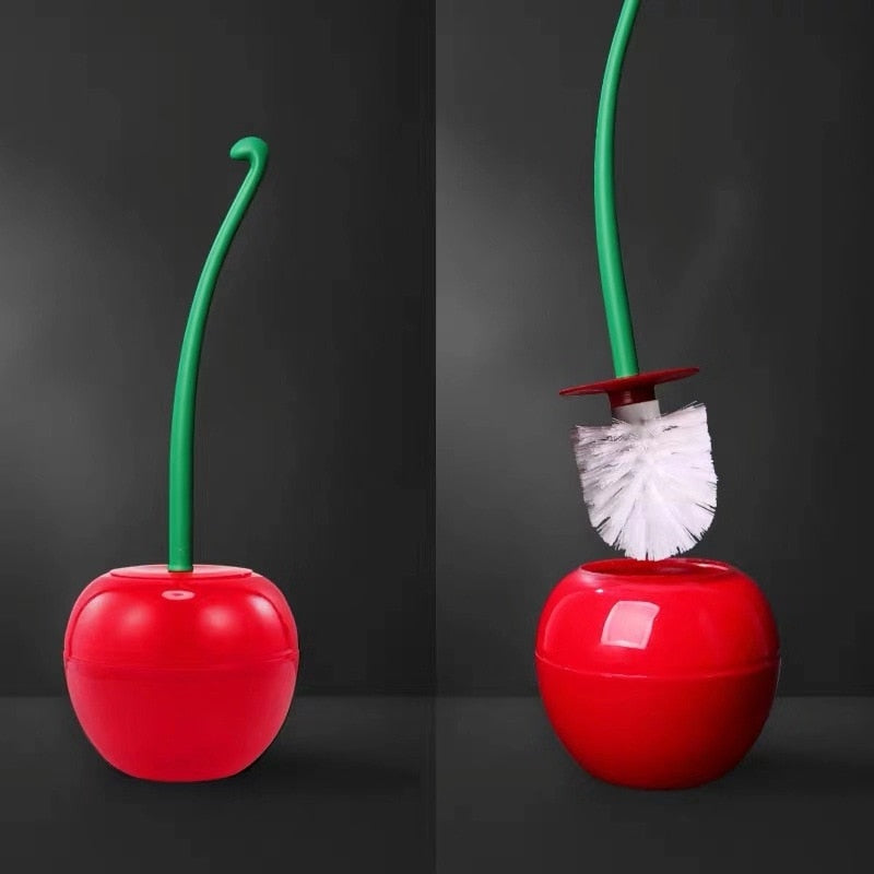 TEEK - Cherry Toilet Brush  with Holder HOME DECOR theteekdotcom Red  