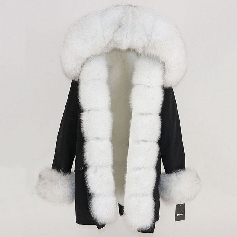 TEEK - Real Winter Detachable Coat 2 | Various Colors COAT theteekdotcom black white XS 