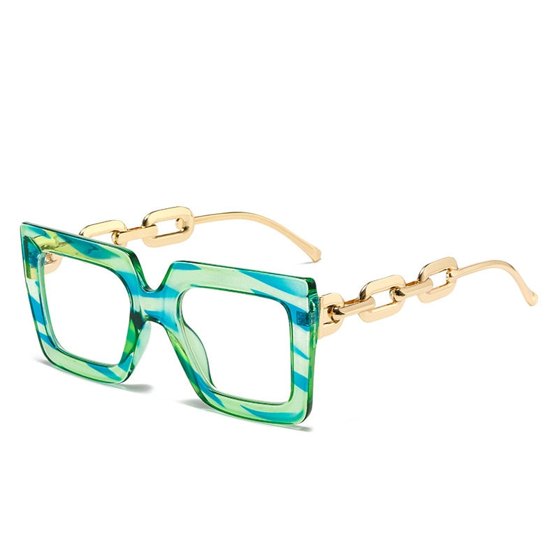 TEEK - Anti-Blue Light Oversized Opp Eyewear EYEGLASSES theteekdotcom Green  
