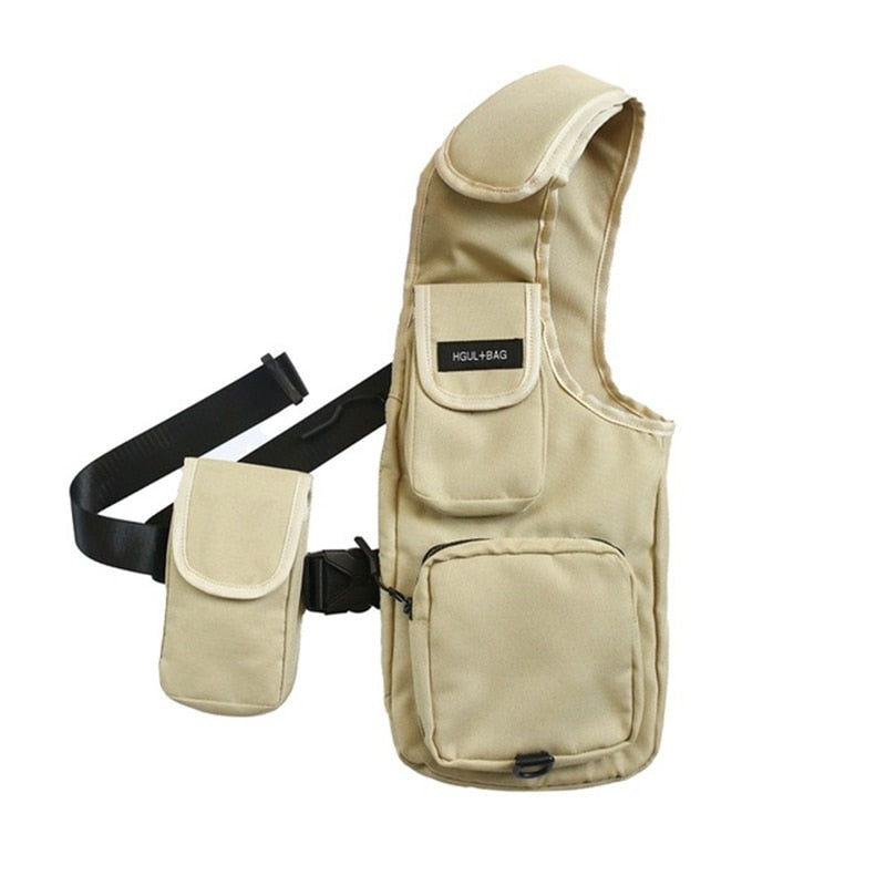 TEEK - Vest Chest Bags BAG theteekdotcom Khaki  