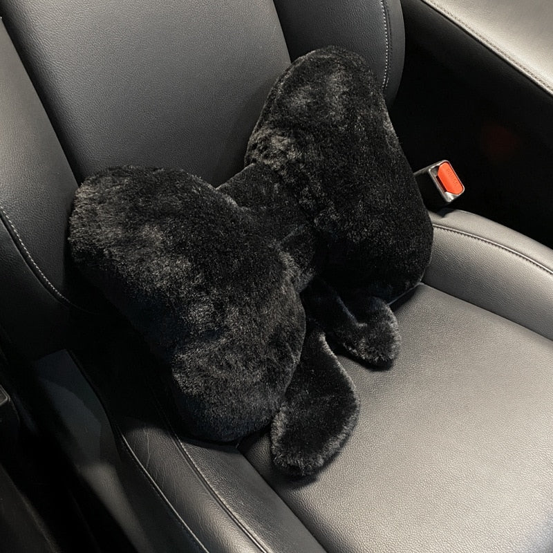 TEEK - Plump Full Bowknot Car Seat Cushions AUTO ACCESSORIES theteekdotcom Black-Waist  