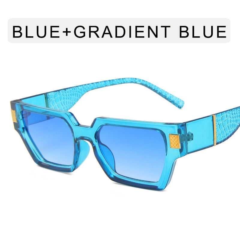 TEEK - Check Day Sunglasses EYEGLASSES theteekdotcom Blue Double Blue  