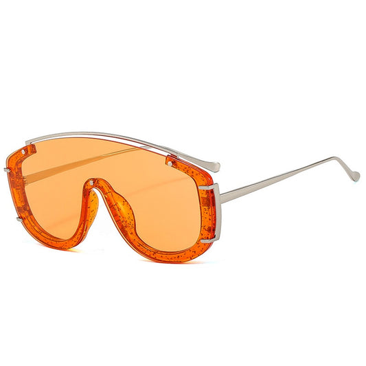 TEEK - Oversized Gelly Cheek Eyewear EYEGLASSES theteekdotcom Orange  